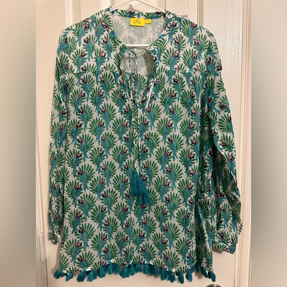 Roller Rabbit Parrot 100% Cotton Shirt - Picture 1 of 5